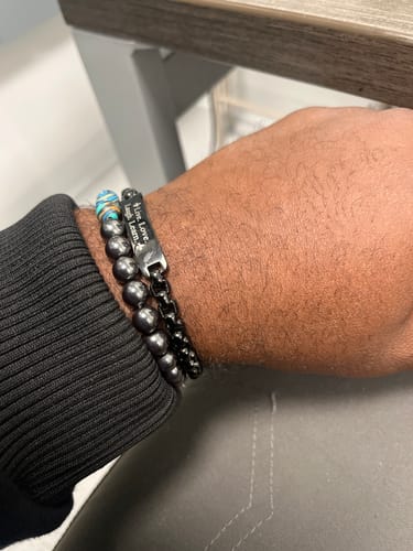 Customer photo review of 6mm Round Box ID Bracelet