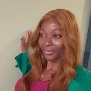 Customer photo review of Wavymy Layered Cut Chestnut Brown Wear Go Wigs 180% Density Straight 6x4 Lace Closure Wigs 100% Human Hair