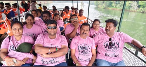 Customer photo review of Group Custom T Shirts Printing