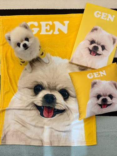 Customer photo review of Petcanva©オーダーメイド ペット似顔絵