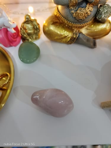 Customer photo review of Cuarzo Rosa Rodado || Amor Incondicional - Paz Interior