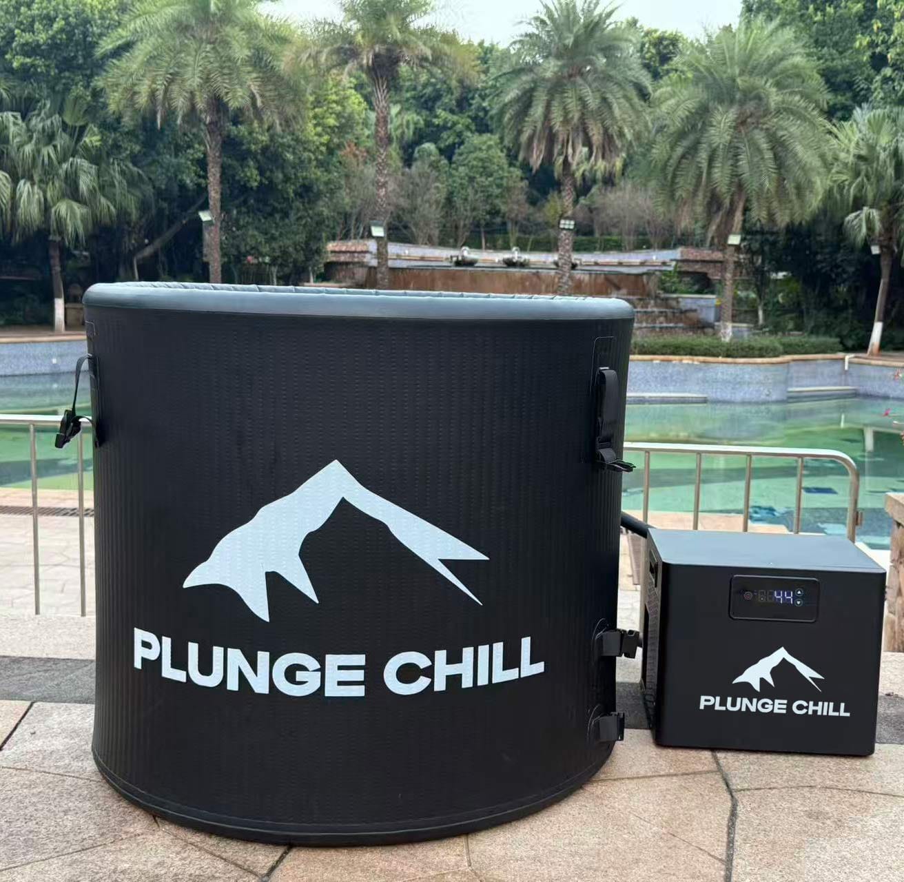 Customer photo review of Cold Plunge Chiller + Tub (XXL)