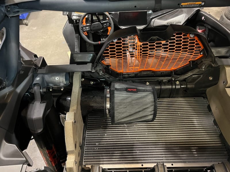 Customer photo review of RPM Can-Am Maverick R Carbon Fiber High Flow Intake System