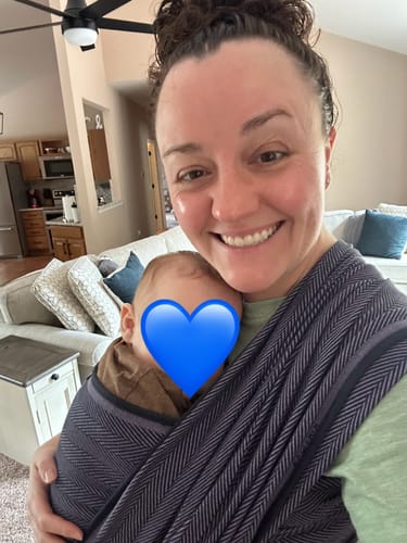 Customer photo review of Lisca Minos Woven Wrap by Didymos