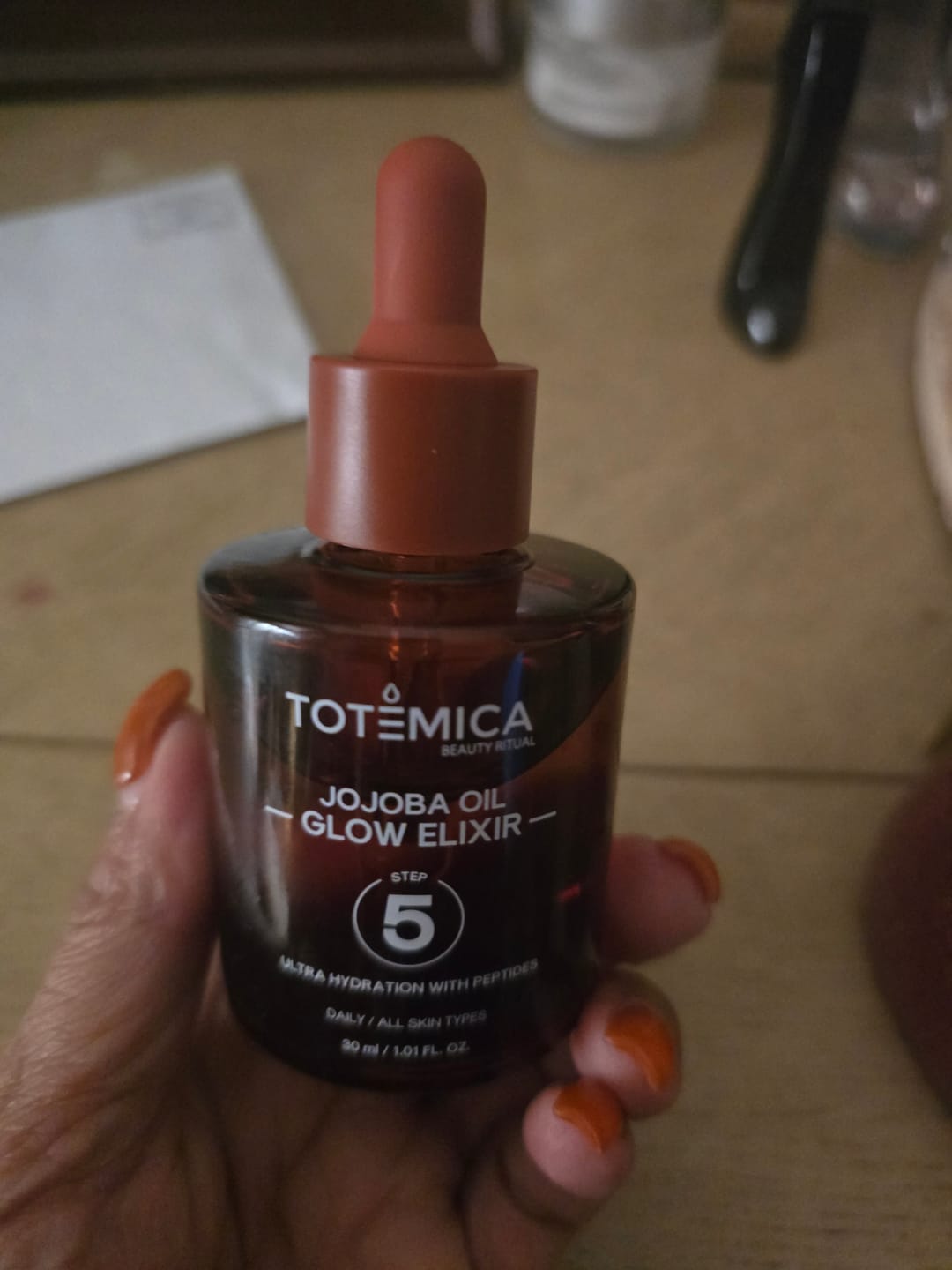 Customer photo review of Jojoba Oil Glow Elixir