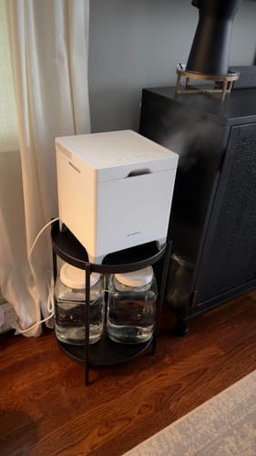 Customer photo review of Carepod Cube Plus X50V - Sanitizing Warm + Cool Mist Stainless Steel Humidifier