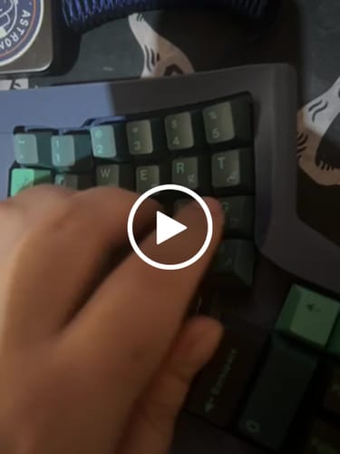 Customer video review of HMX ICE LOTUS TACTILE SWITCH FACTORY LUBED (10PCS)