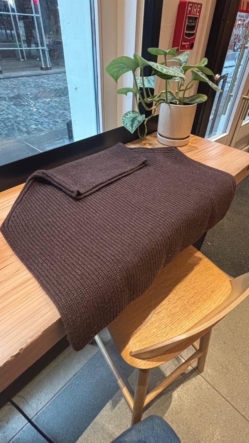 Customer photo review of CZ25054 Wool Neck Warmer Espresso