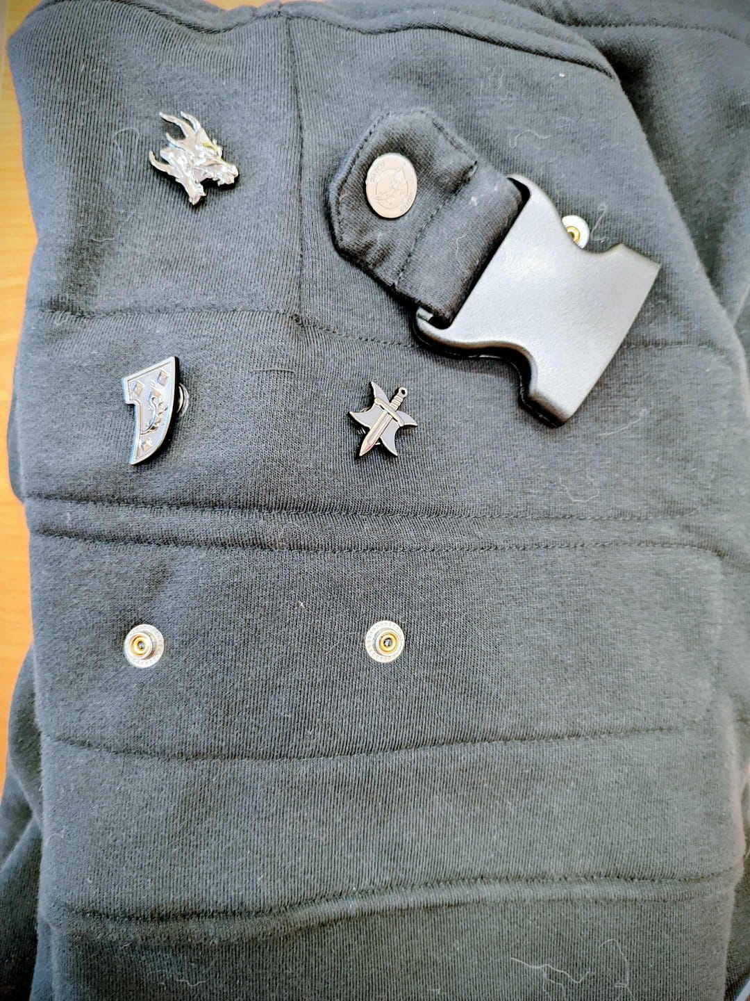Customer photo review of Studded Phoenix Plate Snap