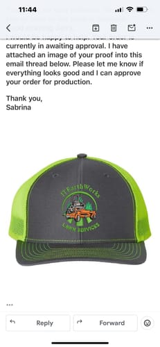 Customer photo review of Richardson 112 Snapback Trucker Cap