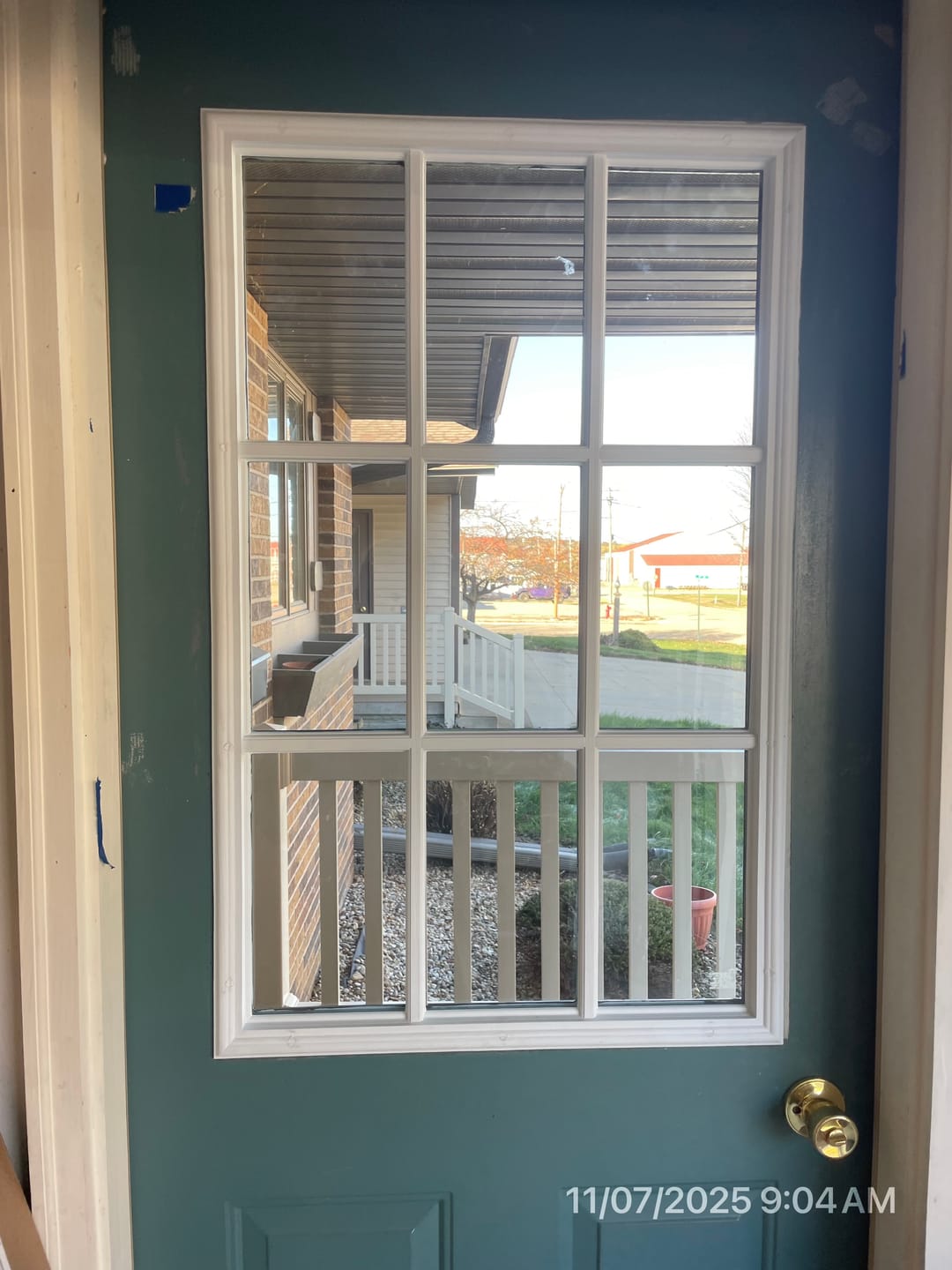 Customer photo review of Clear 9 Lite Glass and Frame Kit (Half Lite)