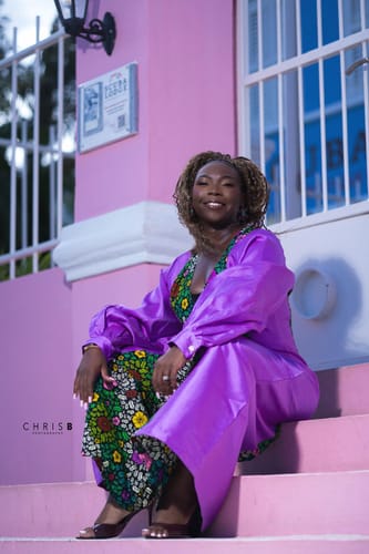 Ife review of Nia Jumpsuit|Purple image 1 out of 3