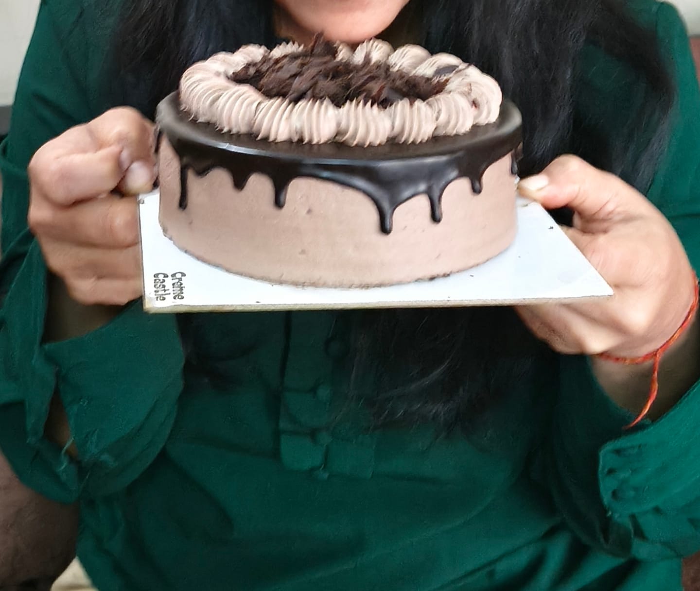 Customer photo review of Chocolate Mousse Cake
