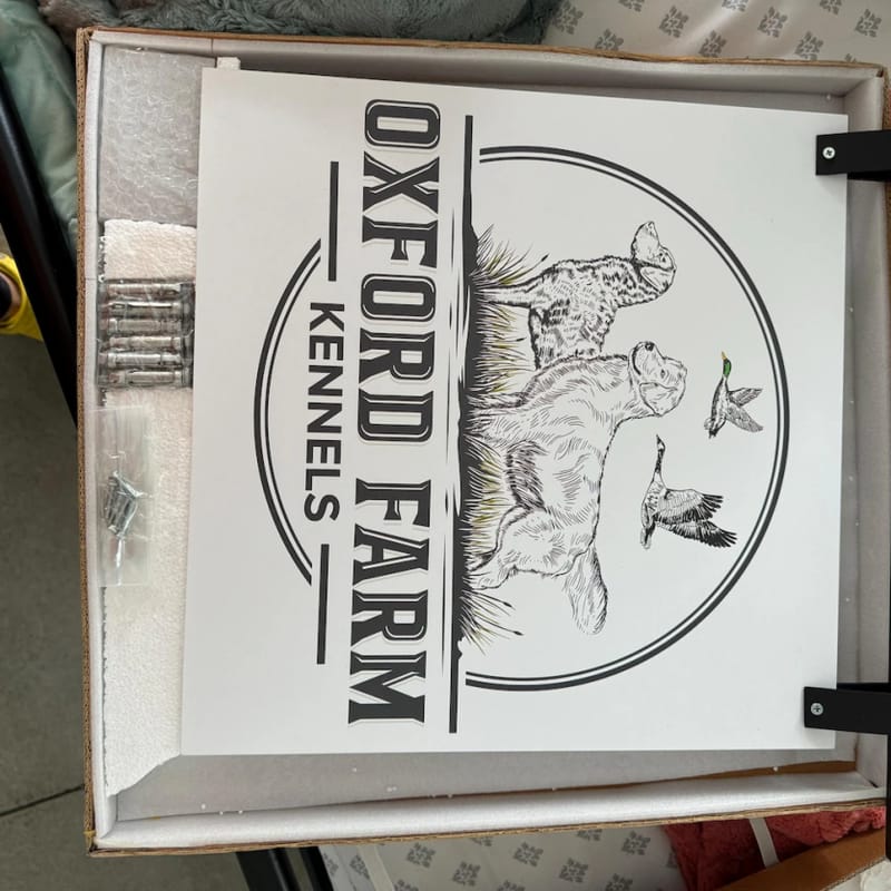 Customer photo review of Custom Blade Sign