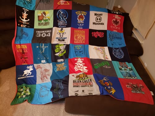 Customer photo review of Project Repat T-Shirt Quilt