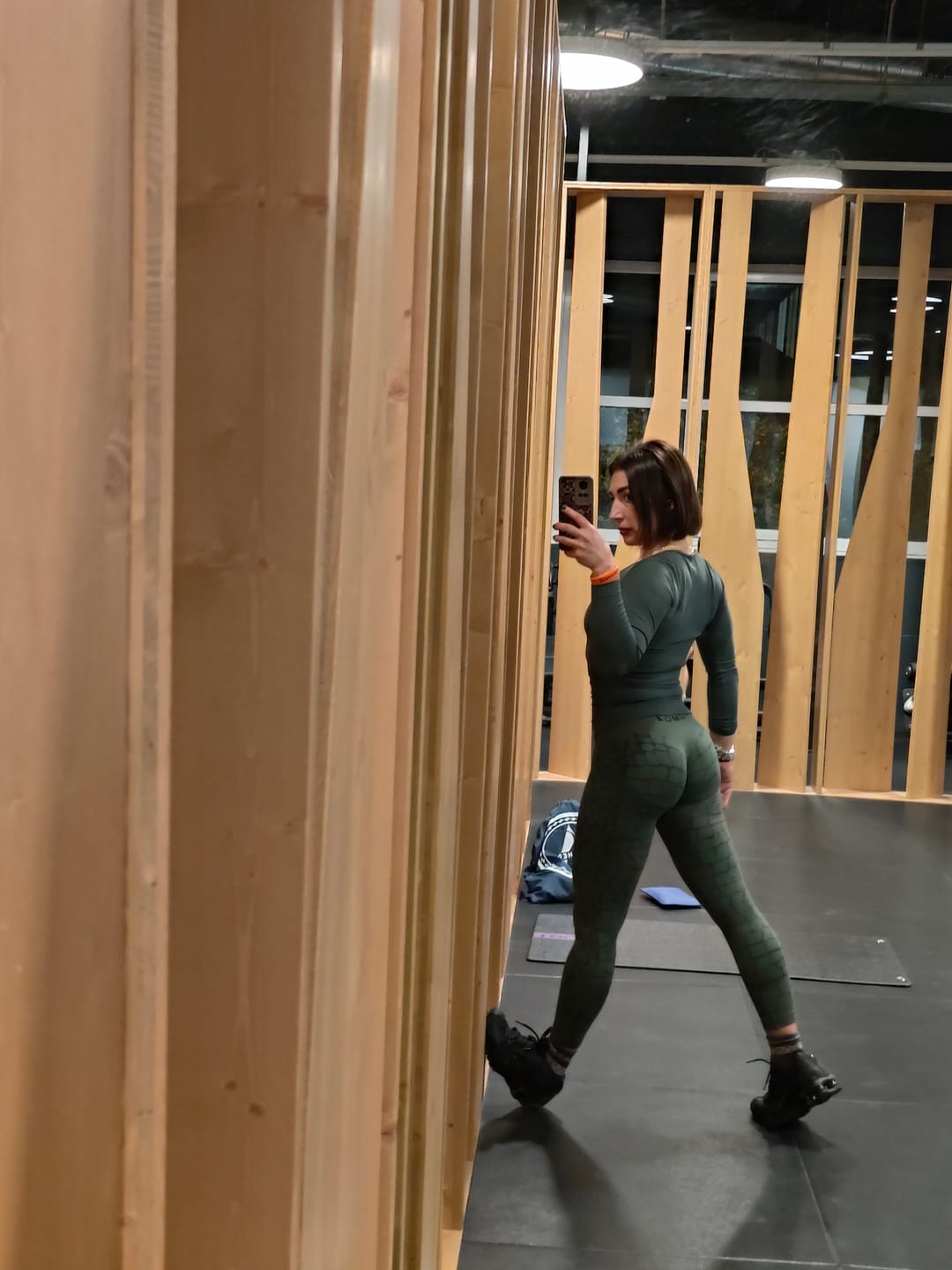 Customer photo review of Leggings Push Up All-up Cocco Verde