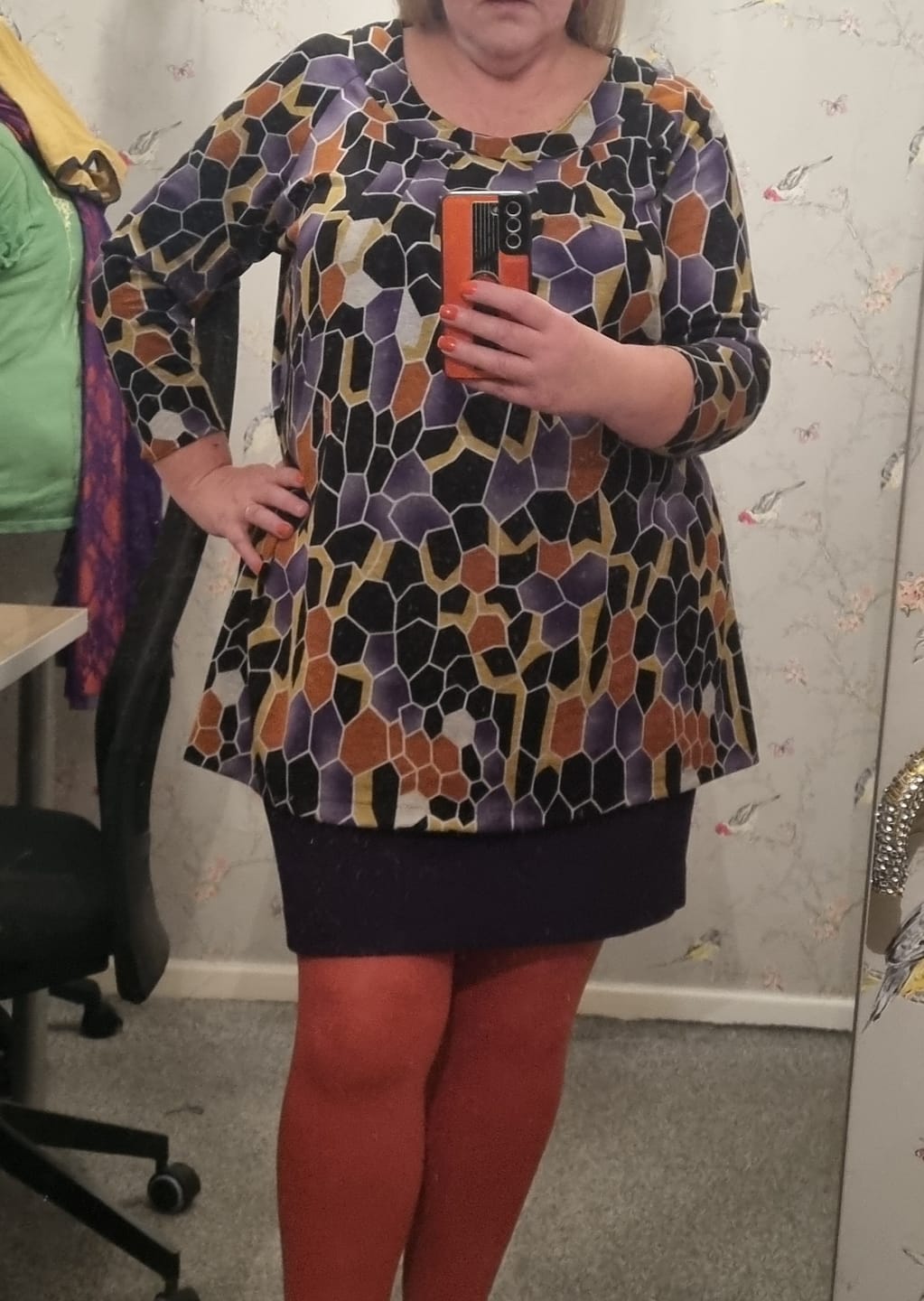 Customer photo review of Modern Mosaic Digital Modal-Touch Jersey Fabric