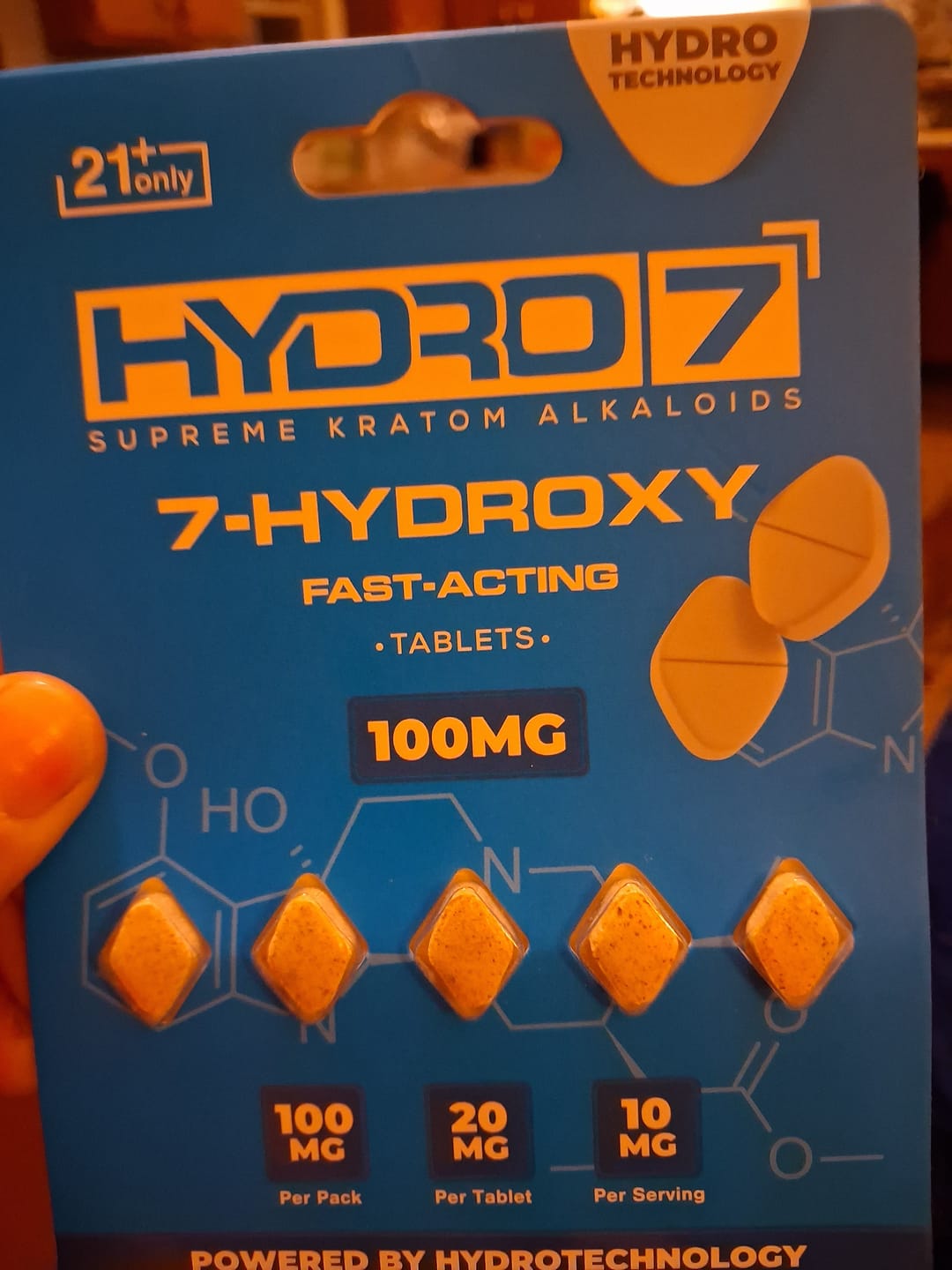 Customer photo review of 7-Hydroxy Tablets - 20MG (5 Count)