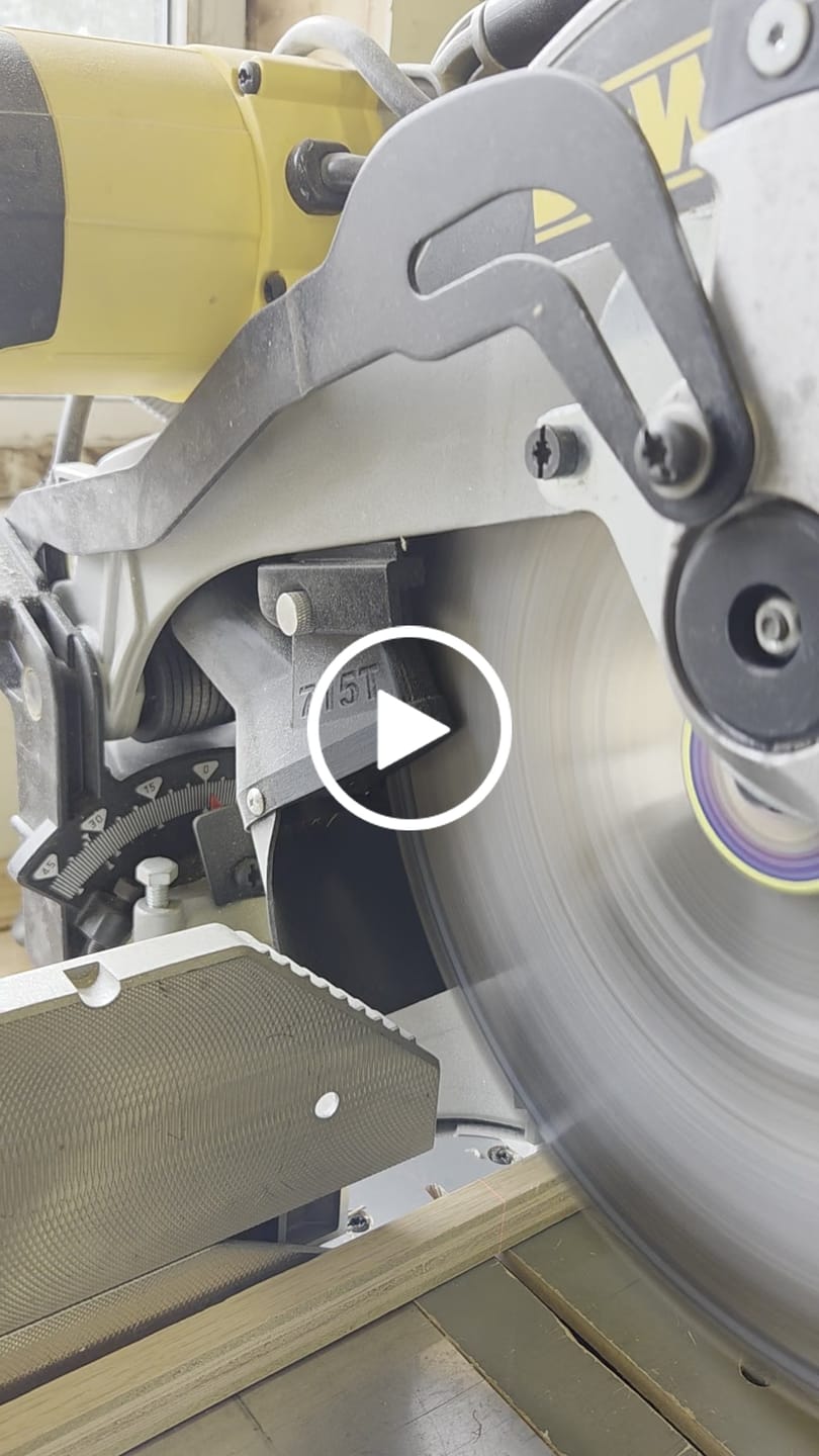 Customer video review of Dewalt DW715/716 12" Non-Sliding Miter Saw Dust Collection