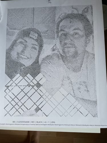 Customer photo review of Custom Photo Dot Painting Kit
