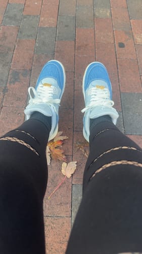 Customer photo review of I Got Paid SNRT Sneaker Tees - Air Jordan 4 Denim