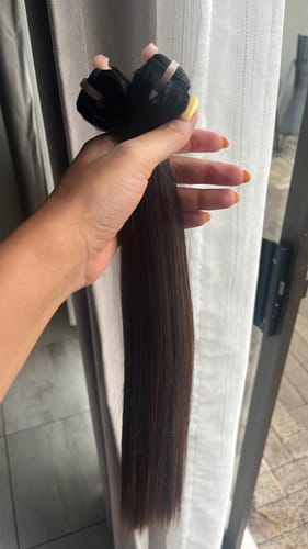 Customer photo review of Vietnamese SDD Bone Straight Ombre Choc Brown