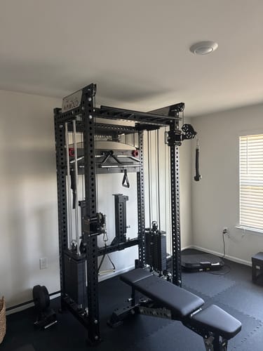 Customer photo review of ANUBIS™-2.0 Elite Half Rack Functional Trainer With Dual Weight Stacks