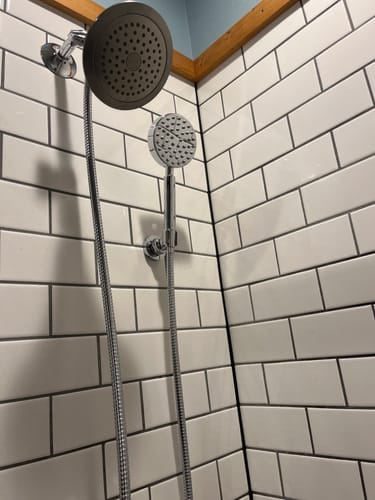 Customer photo review of 1-Spray Handheld Shower Head, Handshower Only