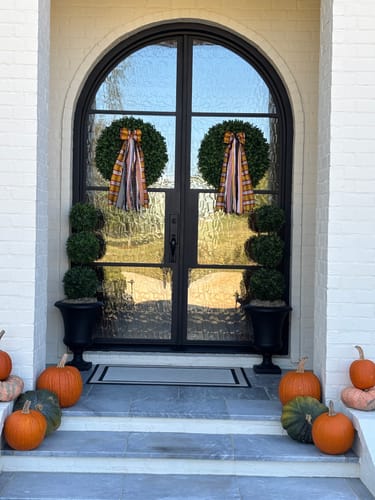 Customer photo review of Trick or Treat Wreath Ribbon
