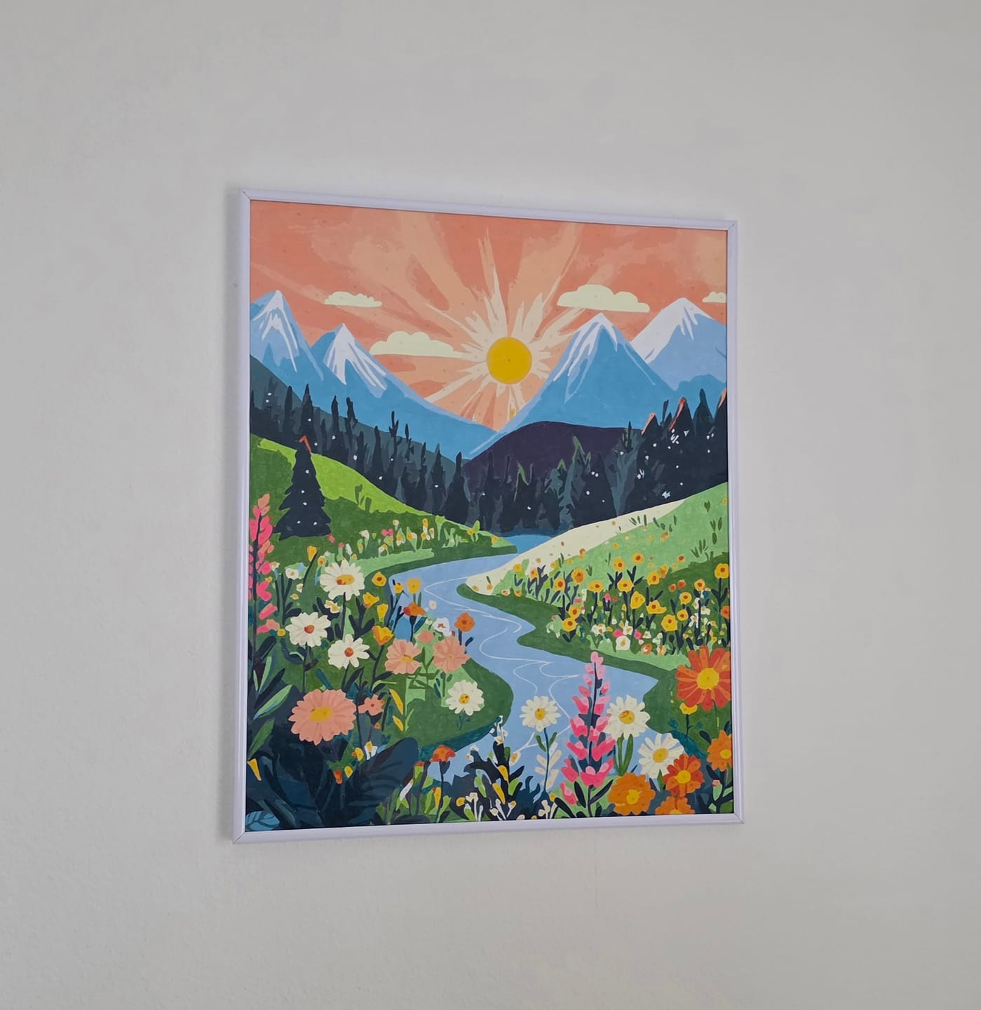 Customer photo review of Malen nach Zahlen - Bunte Landschaft