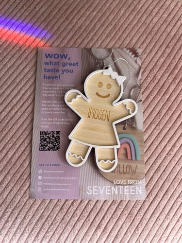 Customer photo review of Gingerbread Christmas Bauble