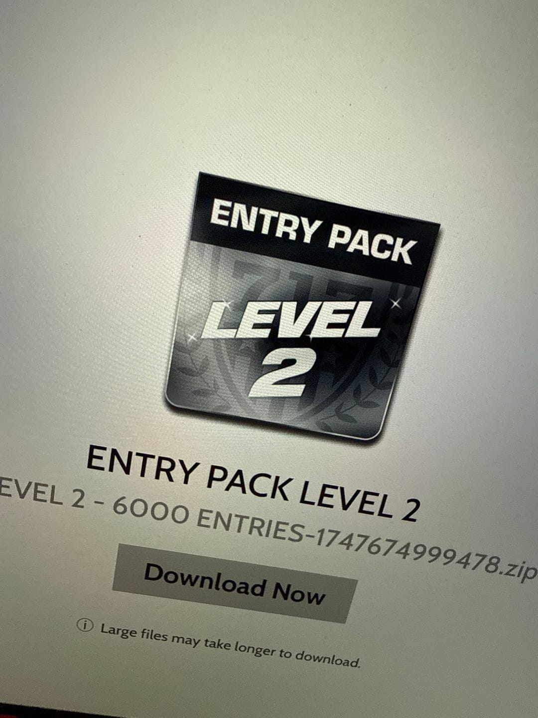Customer photo review of ENTRY PACK LEVEL 2