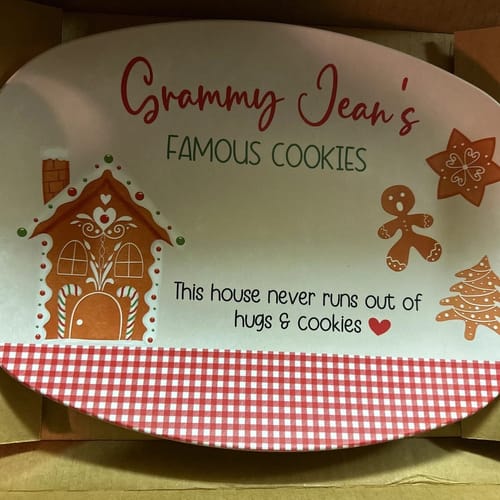 Customer photo review of Grandma's Famous Christmas Cookies Platter