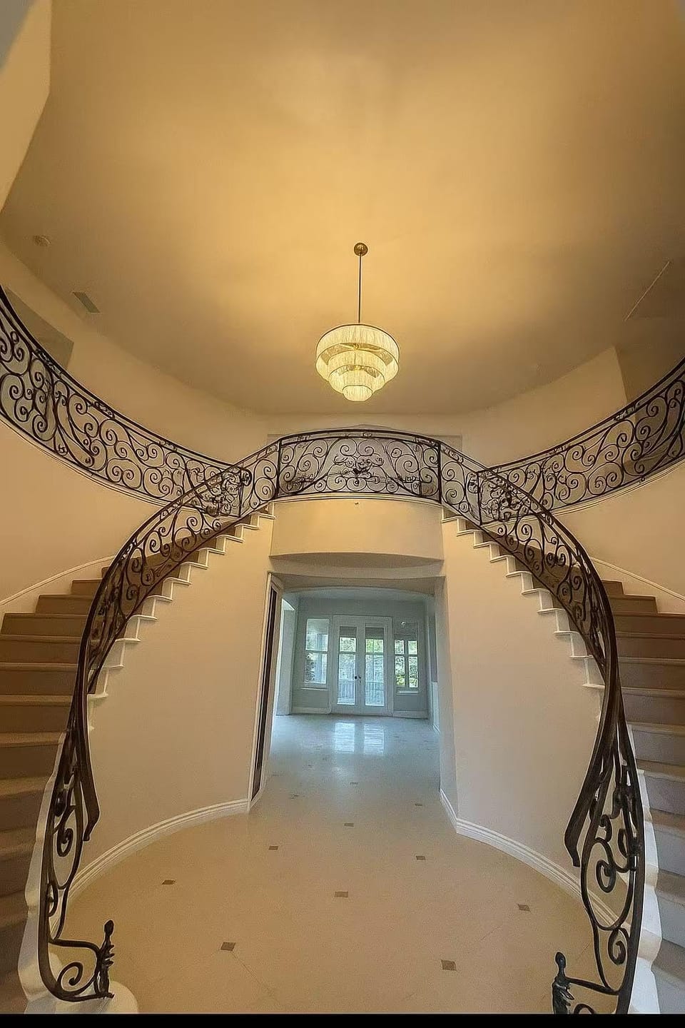 Customer photo review of WOMO Tiered Round Alabaster Chandelier-WM2853
