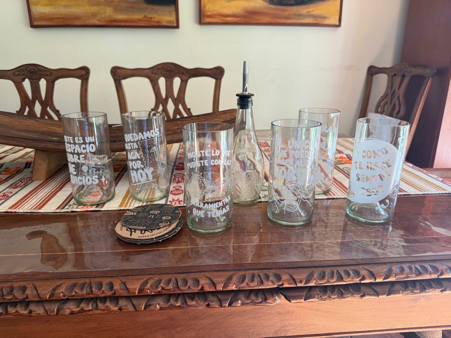 Customer photo review of Psicólogos - Juego de 6 Vasos - 500 ml