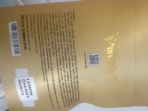 Customer photo review of Lemon Cherry Runtz - Shake