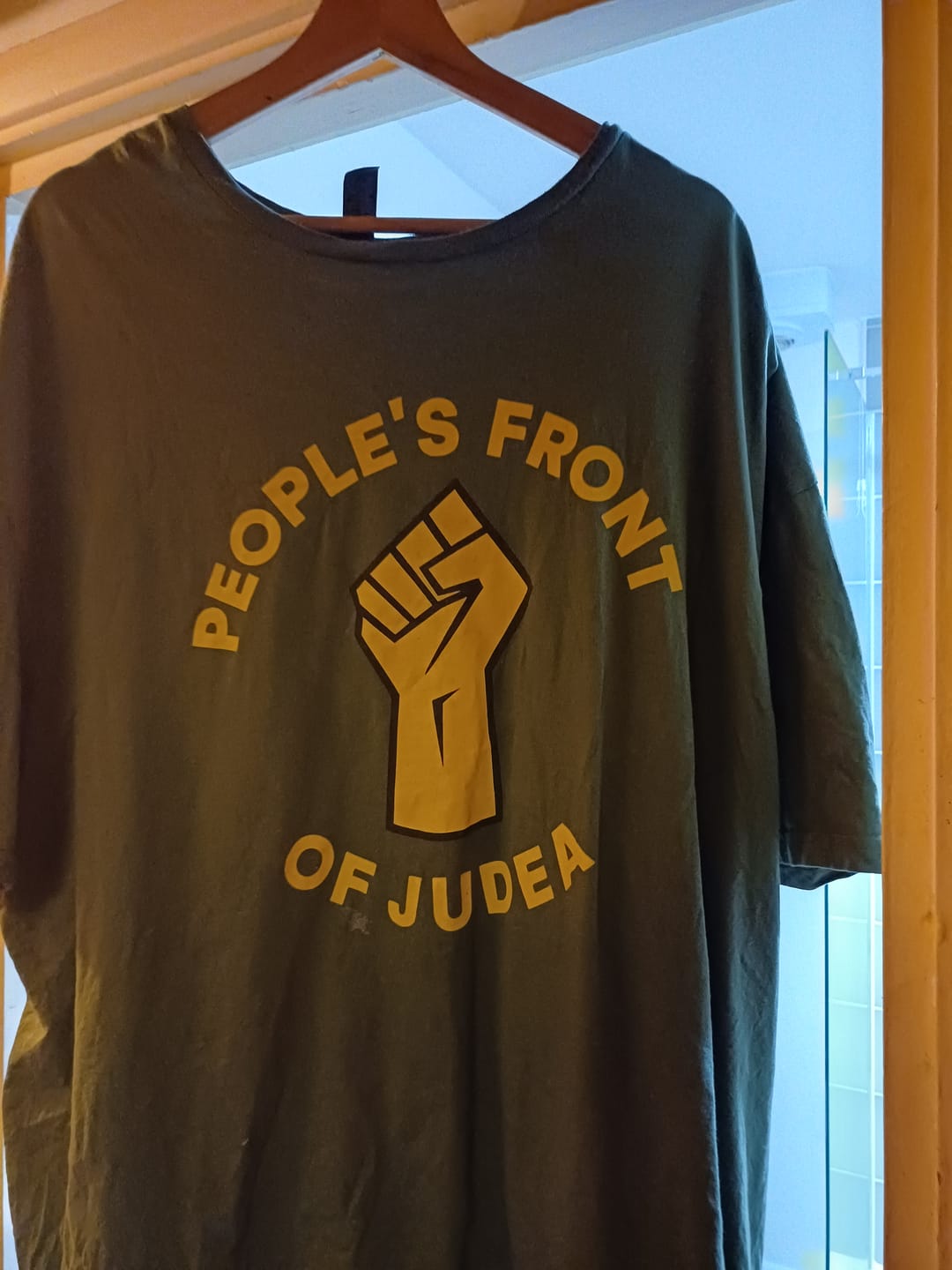 Customer photo review of "PEOPLE'S FRONT"OF JUDEA" T-Shirt