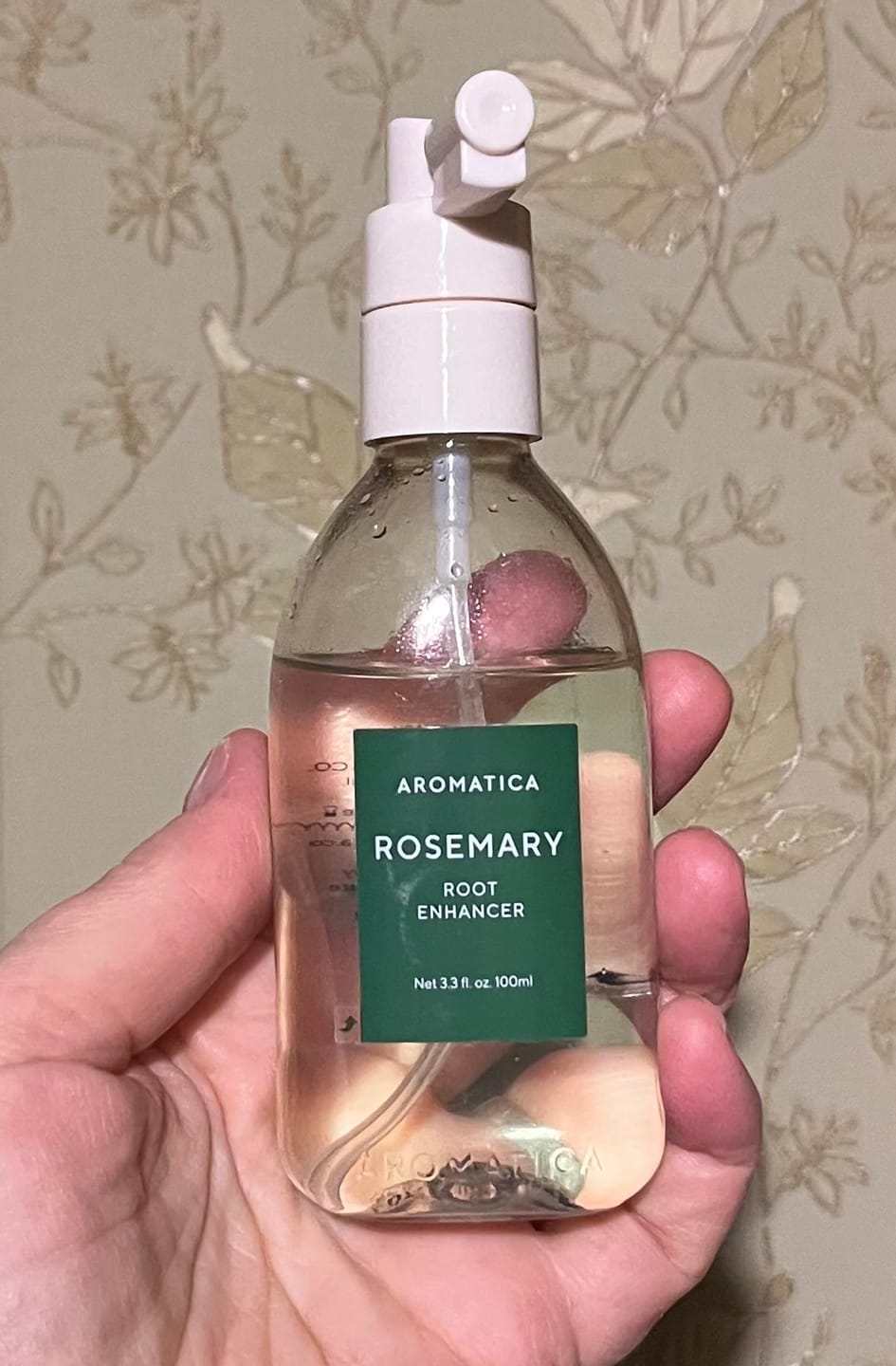 Customer photo review of Toniks matu sakņu stiprināšanai ar rozmarīnu AROMATICA Rosemary Root Enhancer