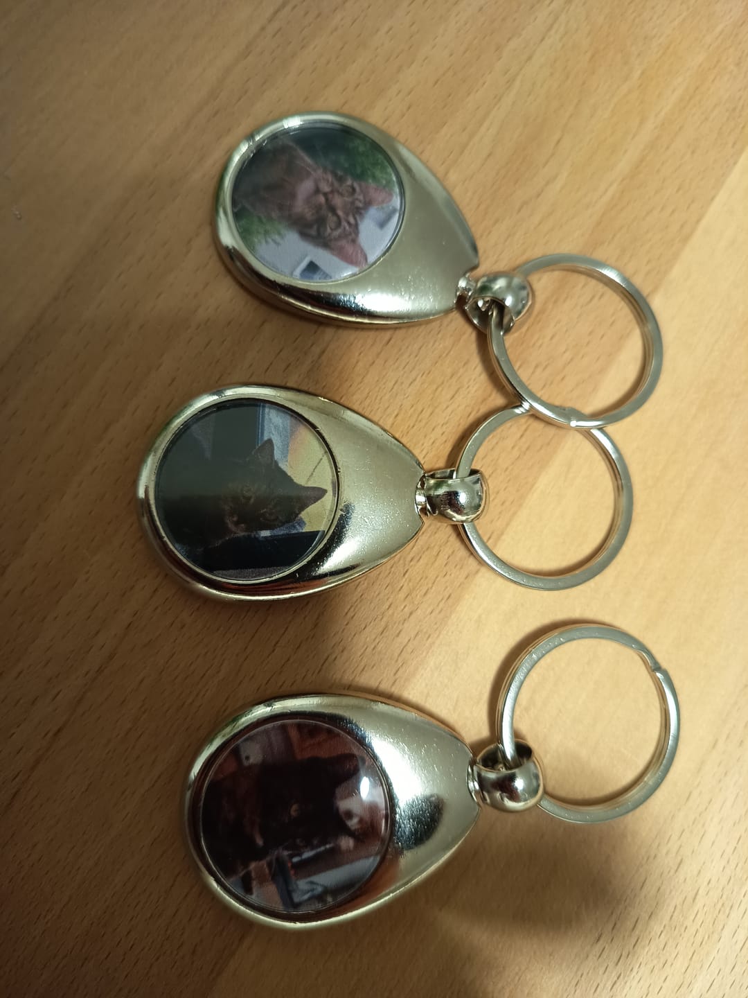 Customer photo review of Schlüsselanhänger mit Katzenfoto Angebot