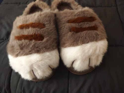 Customer photo review of Pantuflas WarmyKitty™