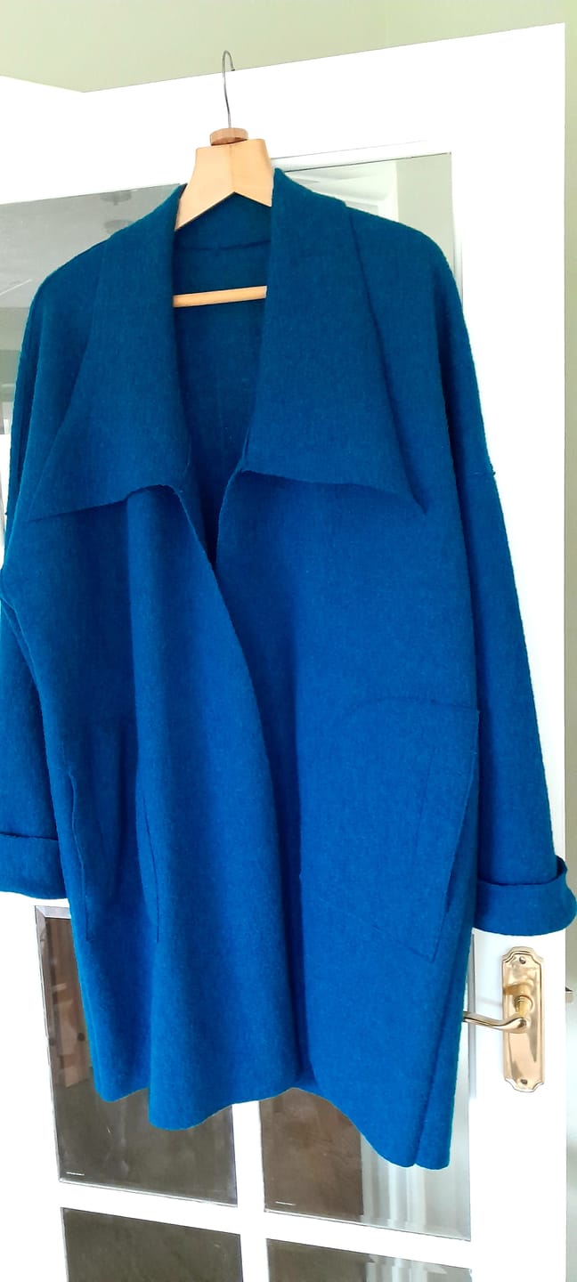 Customer photo review of Plain 100% Boiled Wool Fabric
