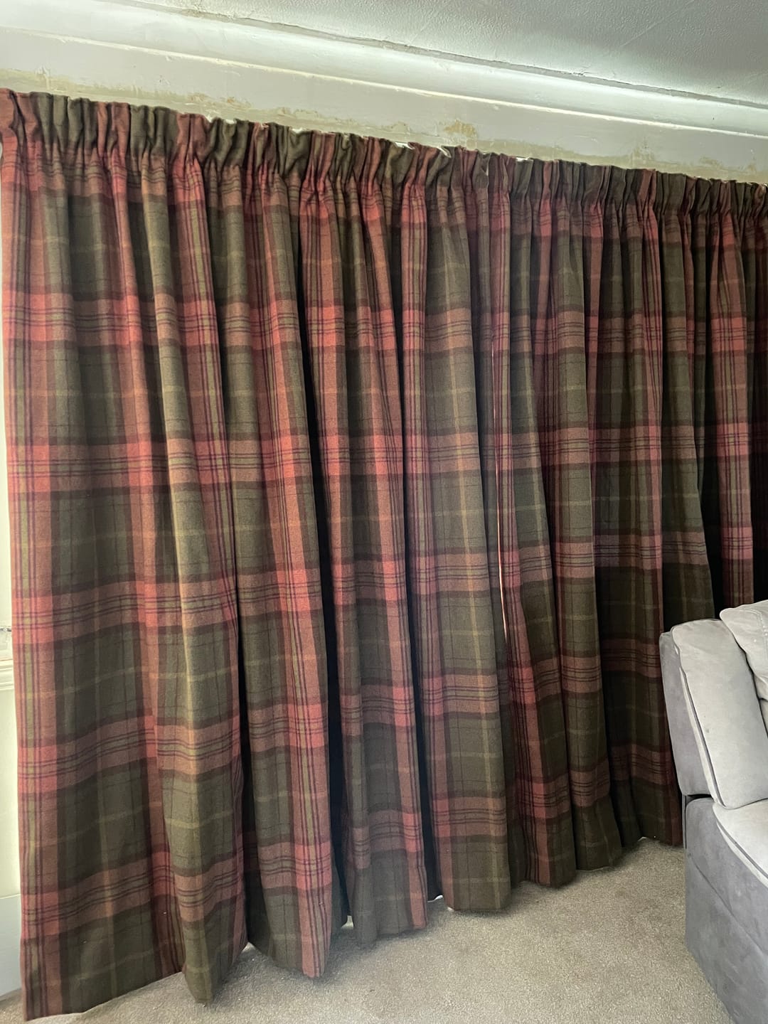 Customer photo review of Tartan Wool Touch Fabric
