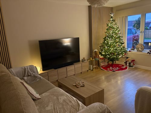 Customer photo review of Premium Acoustic Slatted Wall Panel (Multiple Colours)