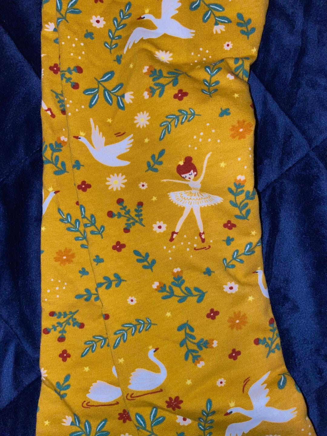 Customer photo review of Ballerinas and Swans Organic Sweatshirt Fabric