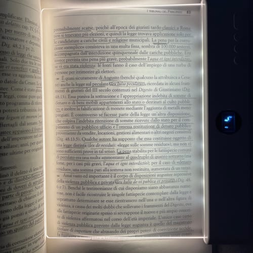 Customer photo review of Lampada da Lettura LED Trasparente