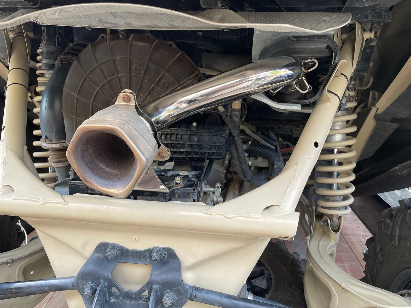 Customer photo review of RPM Can-Am X3 Muffler Delete " Slip On " Exhaust Race Pipe