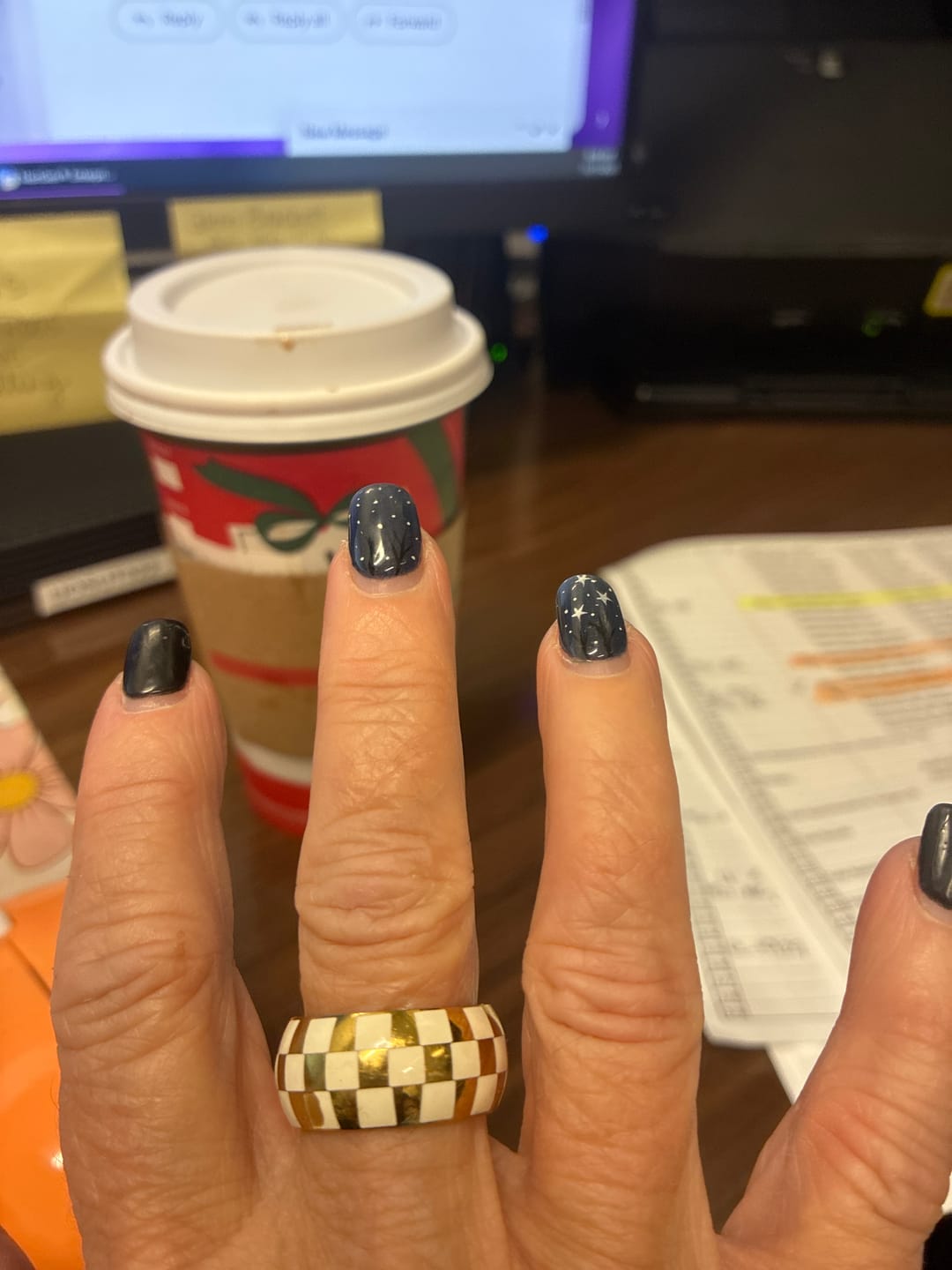 Customer photo review of Ronnie Checker Ring || Choose Color