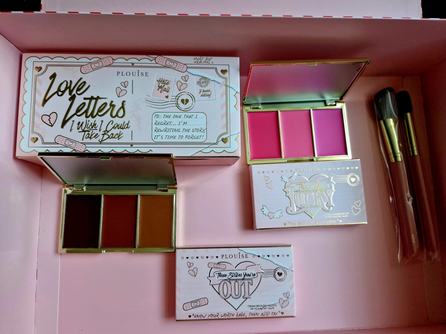 Customer photo review of P. Louise Love Letters Blush & Bronzer Bundle
