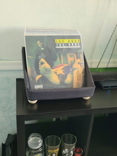 Customer photo review of Record Roots Tabletop Storage System