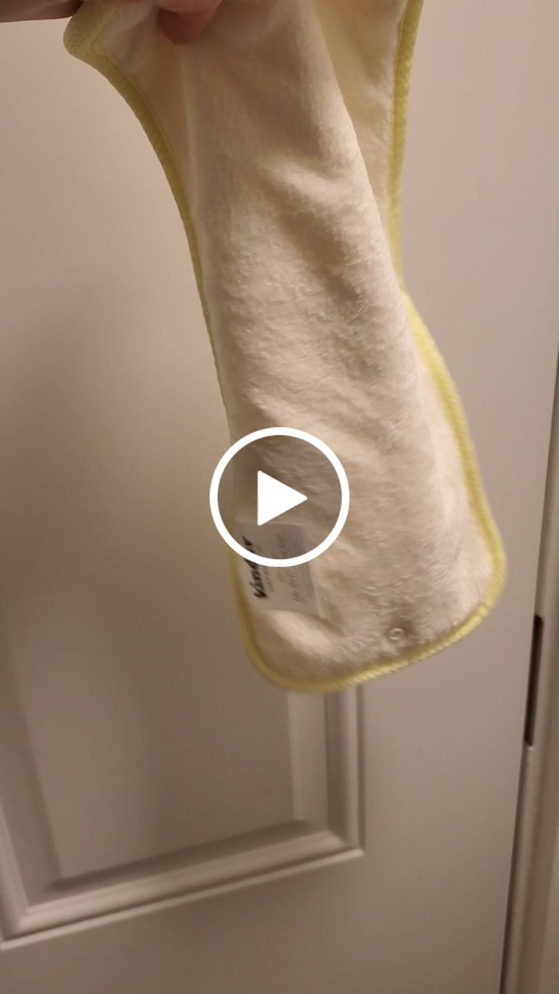 Customer video review of 4-Layer Bamboo Viscose Cloth Diaper Insert